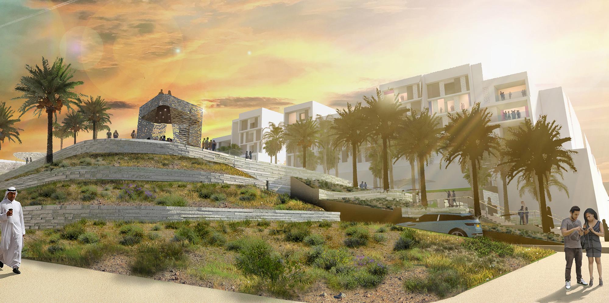 马斯达尔学院住宅住宅开发，阿布扎比，阿联酋